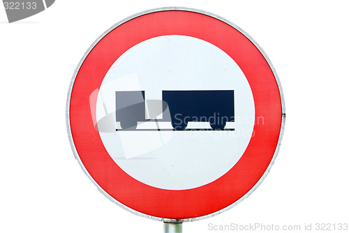 Image of ban on driving for trailer