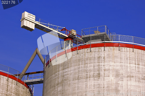 Image of Silos under construction