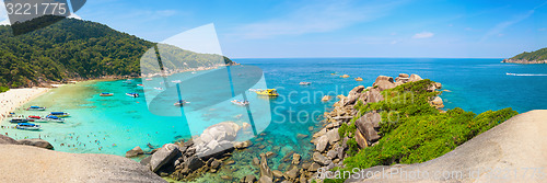 Image of Beautiful Tropical Beach of the Similan Islands in Thailand