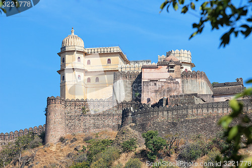 Image of Inspiring View of Kumbhalgarh Fortress near Udaipur, India