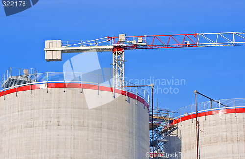 Image of Silos under construction