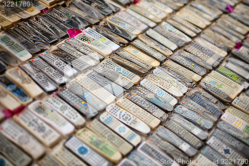 Image of Remote Controls for Sale at a Vendor\'s Stand in Singapore