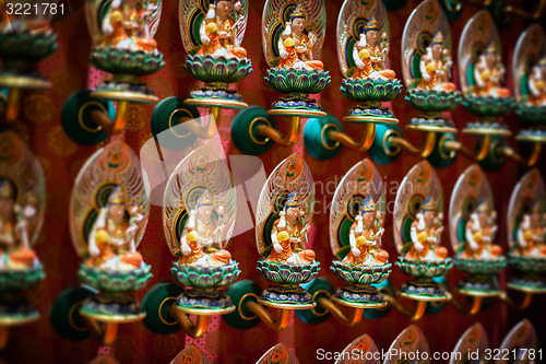 Image of Interior of the Buddha Tooth Relic Temple in Singapore