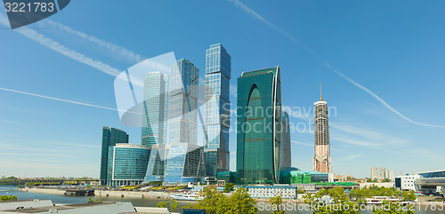 Image of Modern High-rise Buildings in Central Moscow, Russia