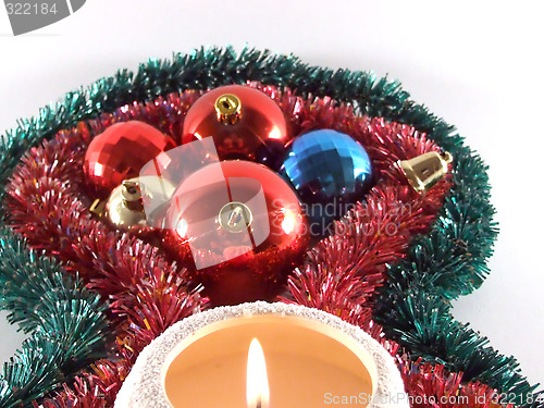 Image of candle and globes