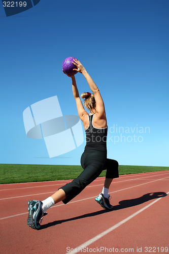 Image of Exercising woman