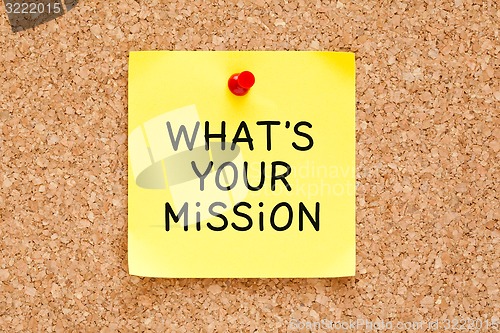 Image of What is Your Mission Sticky Note