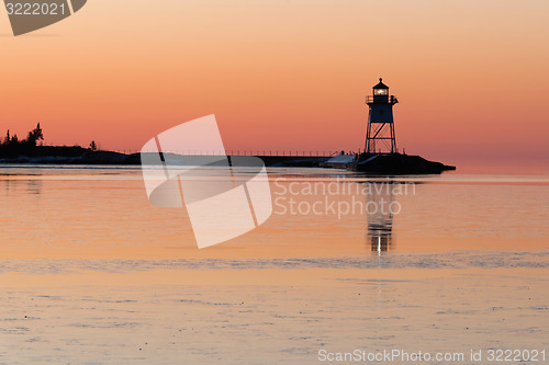 Image of Grand Marais Light Lake Superior Cook County Minnesota USA