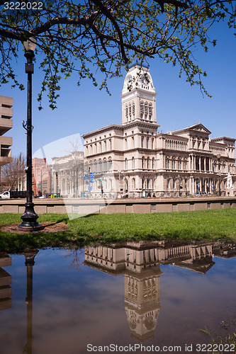 Image of City Hall Building Downtown Louisville Kentucky Built 1871