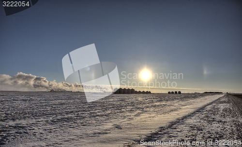 Image of Sundogs in Winter
