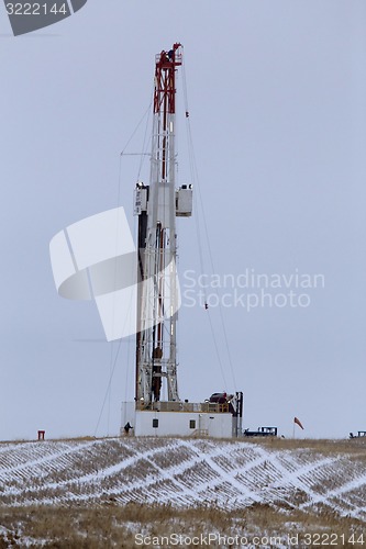 Image of Drilling Rig in Winter