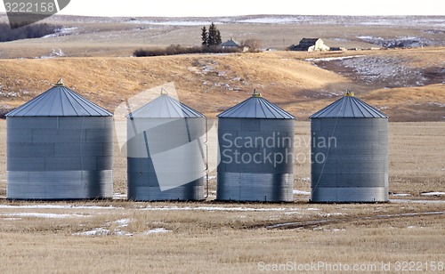 Image of Prairie Landscape in winter granaries
