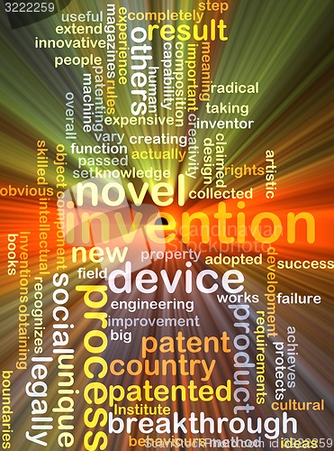 Image of Invention background concept glowing