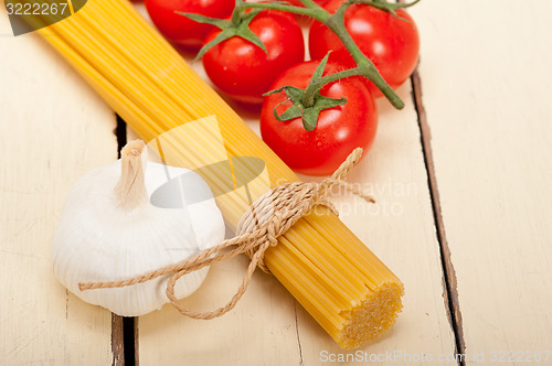 Image of Italian basic pasta ingredients