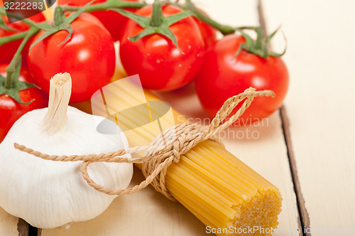 Image of Italian basic pasta ingredients