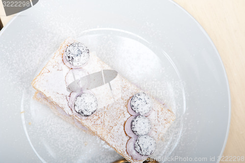 Image of napoleon blueberry cake dessert 