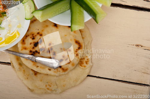 Image of Arab middle east goat yogurt and cucumber salad 