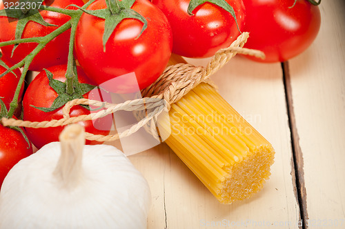 Image of Italian basic pasta ingredients