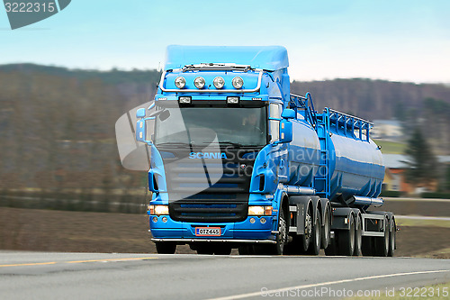 Image of Scania R500 Tank Truck on The Road