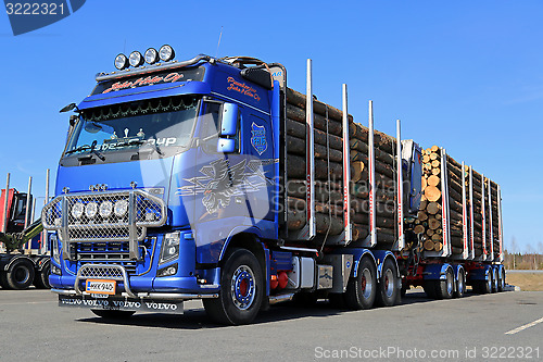 Image of Volvo FH16 700 Logging Truck on a Yard