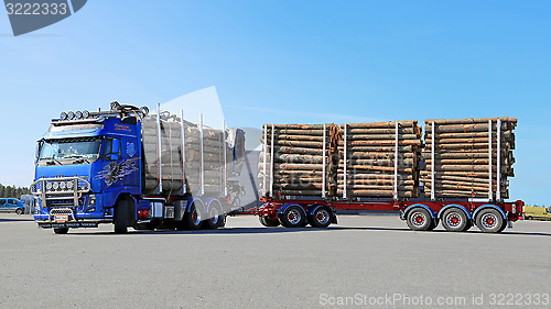 Image of Volvo FH16 700 Logging Truck with Full Load
