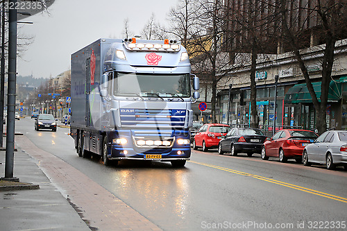 Image of Dutch DAF XF105  Flower Truck in Finland