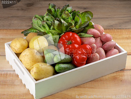 Image of Box with Vegetables
