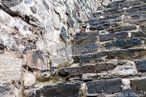 Image of old fortress stone staircase