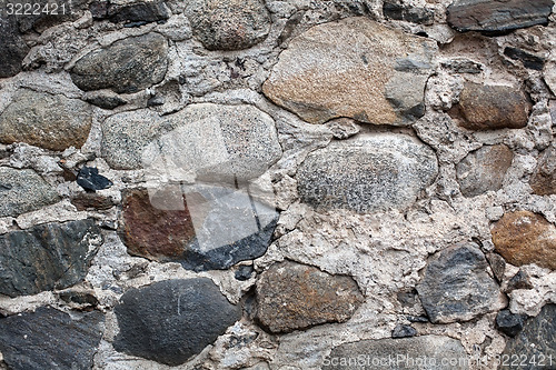 Image of old fortress stone masonry wall pattern