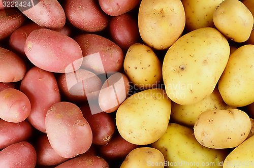 Image of Raw Potatoes Background