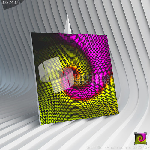 Image of Business card. Abstract mosaic background. 