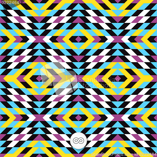 Image of Seamless geometric background. Mosaic. 