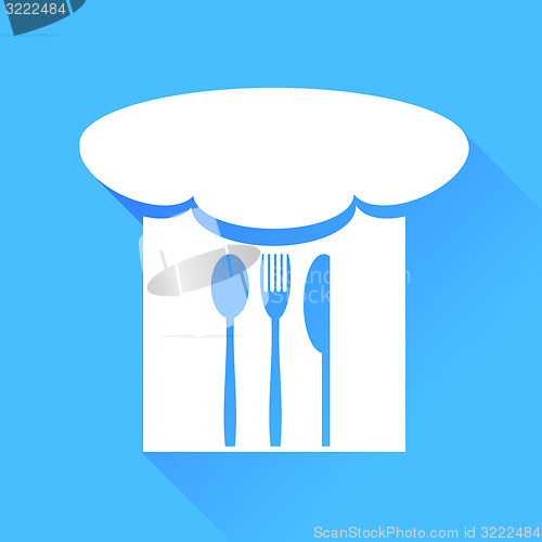 Image of Spoon, Fork, Knife and Chef Hat