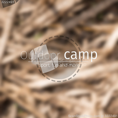 Image of Vector blurred forest background.