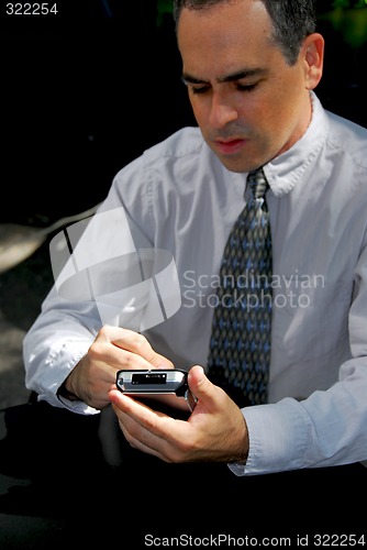 Image of Businessman pda