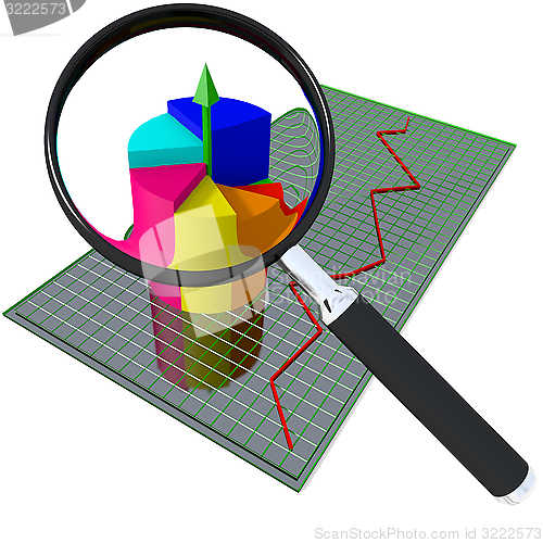 Image of Business chart and loop