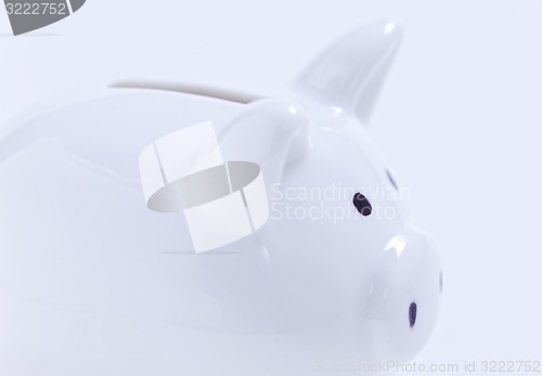 Image of White piggy bank