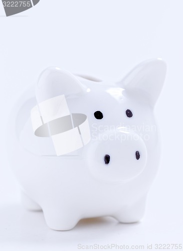 Image of White piggy bank