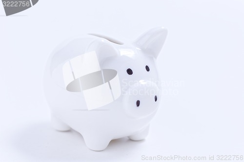 Image of White piggy bank