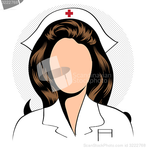 Image of Beautiful friendly and confident nurse 