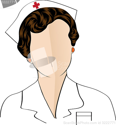 Image of Beautiful friendly and confident nurse 