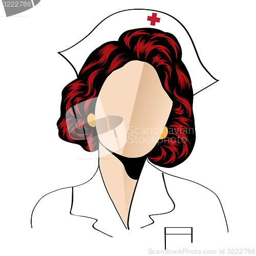 Image of Beautiful friendly and confident nurse 