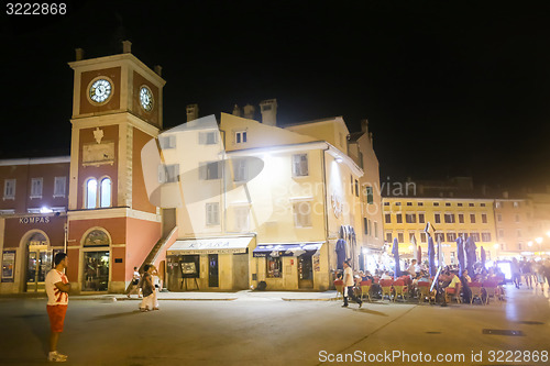 Image of Tourists on streets of Rovinj