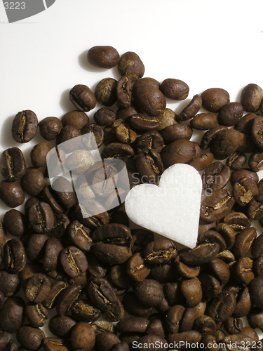 Image of roasted coffee and suger