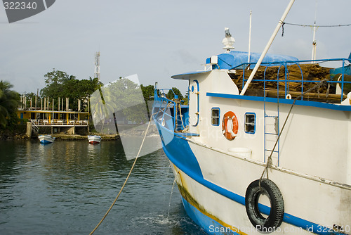 Image of lobster trawler boat caribbean nicaragua