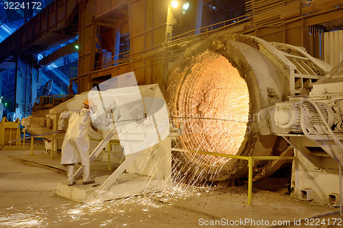 Image of Clean Ladle of molten steel