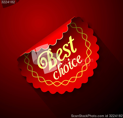 Image of Round vintage label