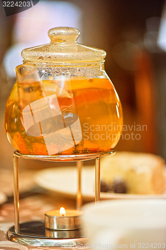 Image of teapot of herbal tea