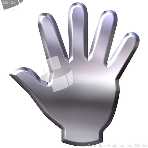 Image of 3D Silver Hand