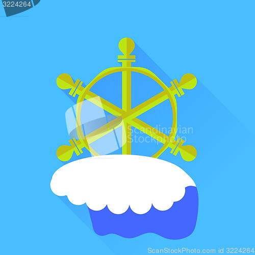Image of Ship Steering Wheel 